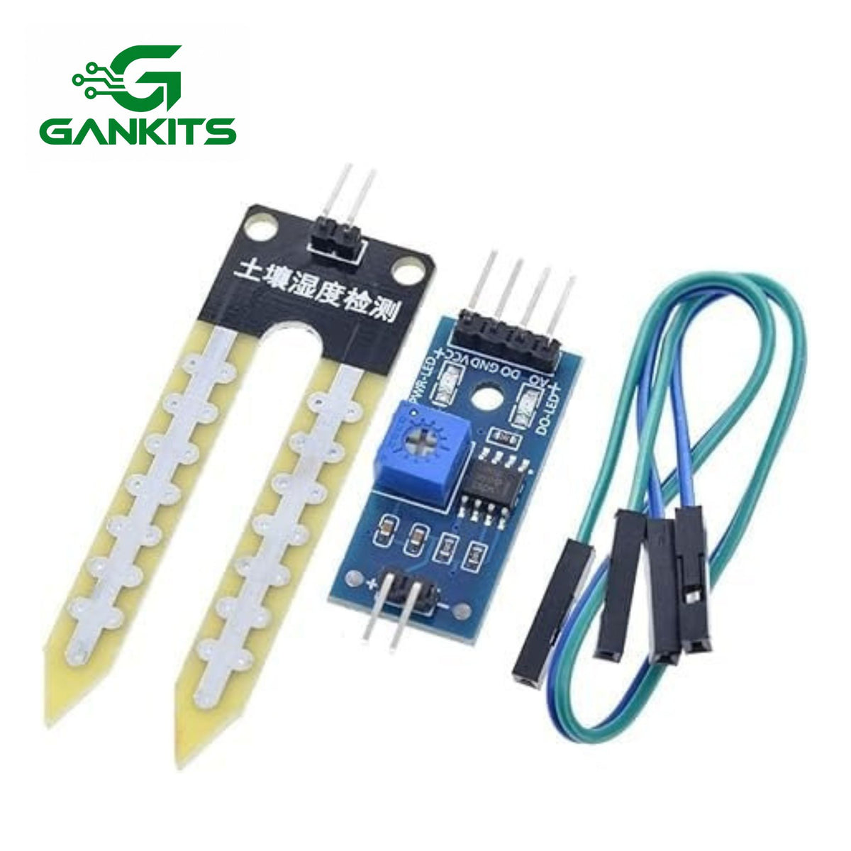 Soil Moisture Hygrometer Detection Module, Arduino Compatible Sensor with Probe, Digital Output