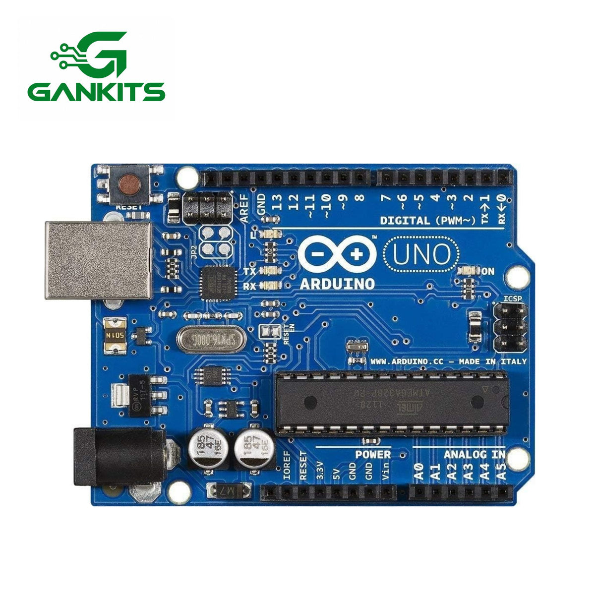 UNO R3 ATmega328P Development Board, CH340 Microcontroller, USB Programming Cable, 7.5cm Length