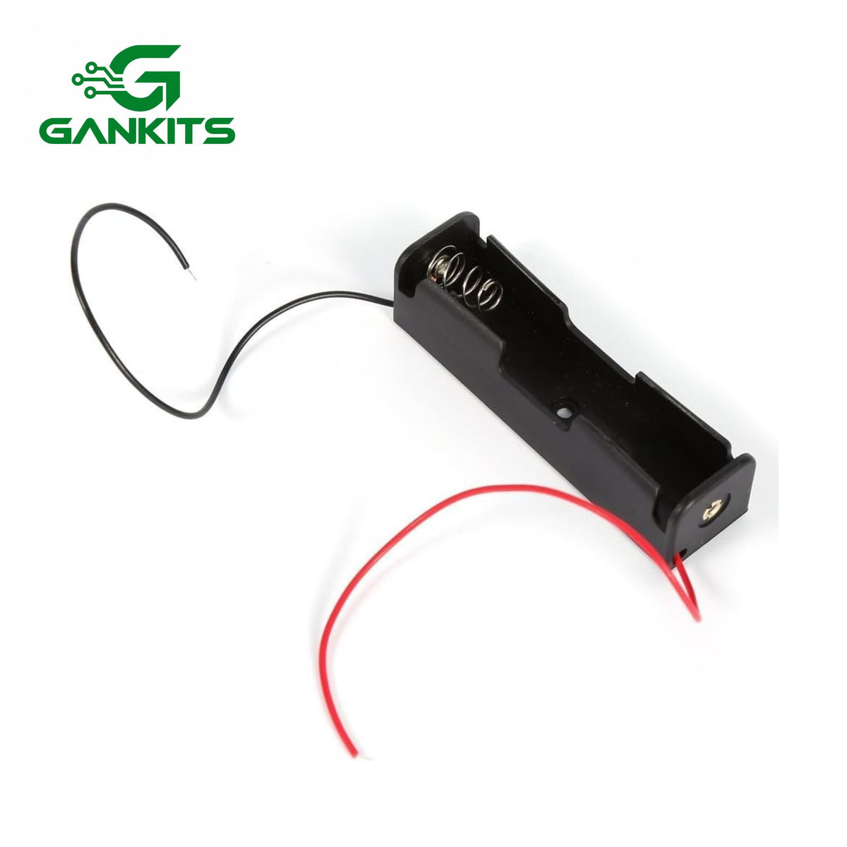 BTER Battery Holder Box, Single 3.7V Battery Case with Wire Leads, 7.6 x 2.1 x 2 cm