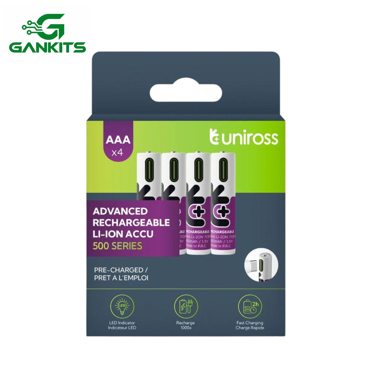 USB-C AA 1.5V Rechargeable Battery