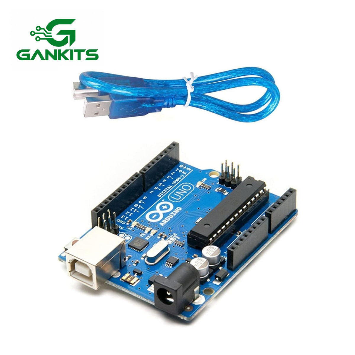 UNO R3 ATmega328P Development Board, CH340 Microcontroller, USB Programming Cable, 7.5cm Length