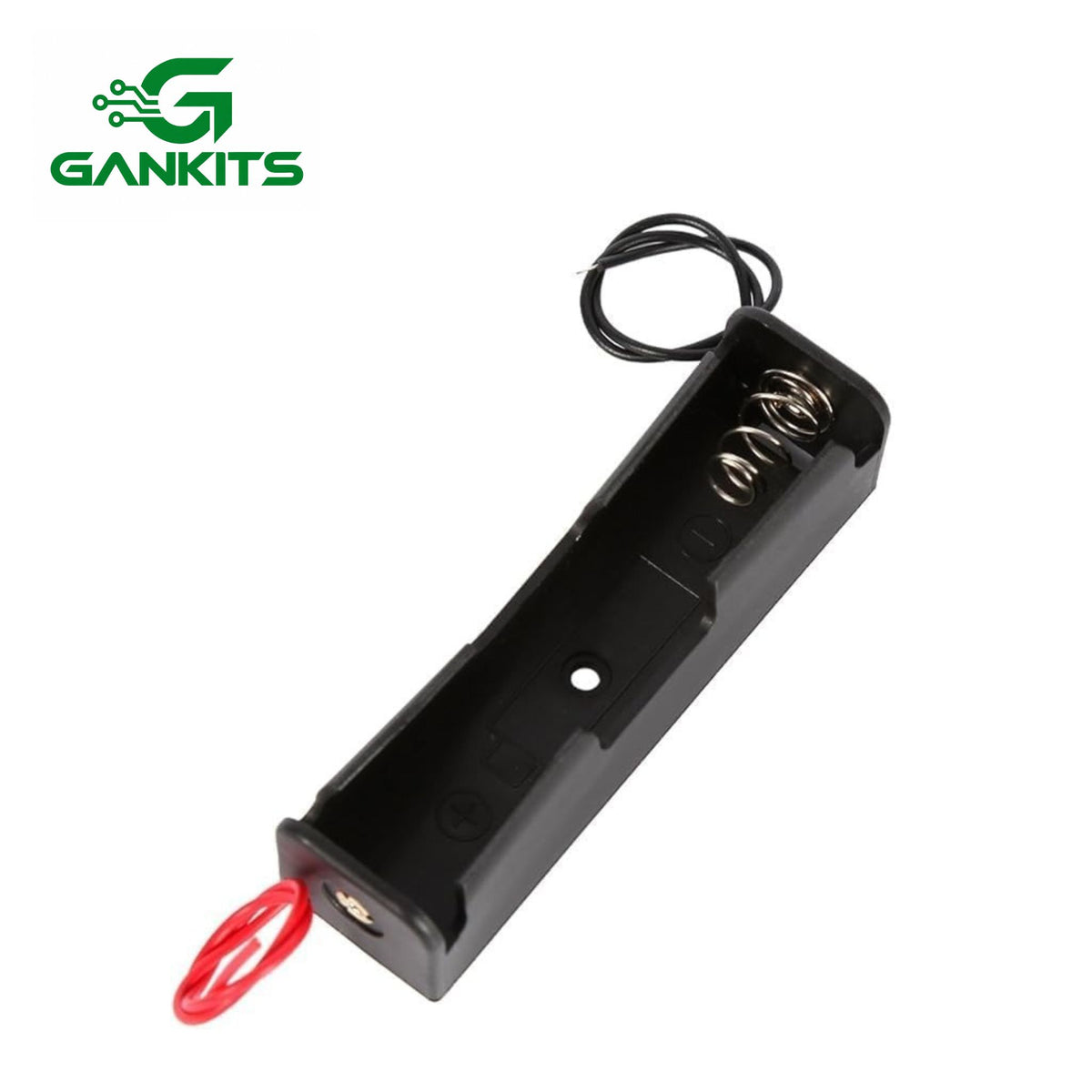 BTER Battery Holder Box, Single 3.7V Battery Case with Wire Leads, 7.6 x 2.1 x 2 cm