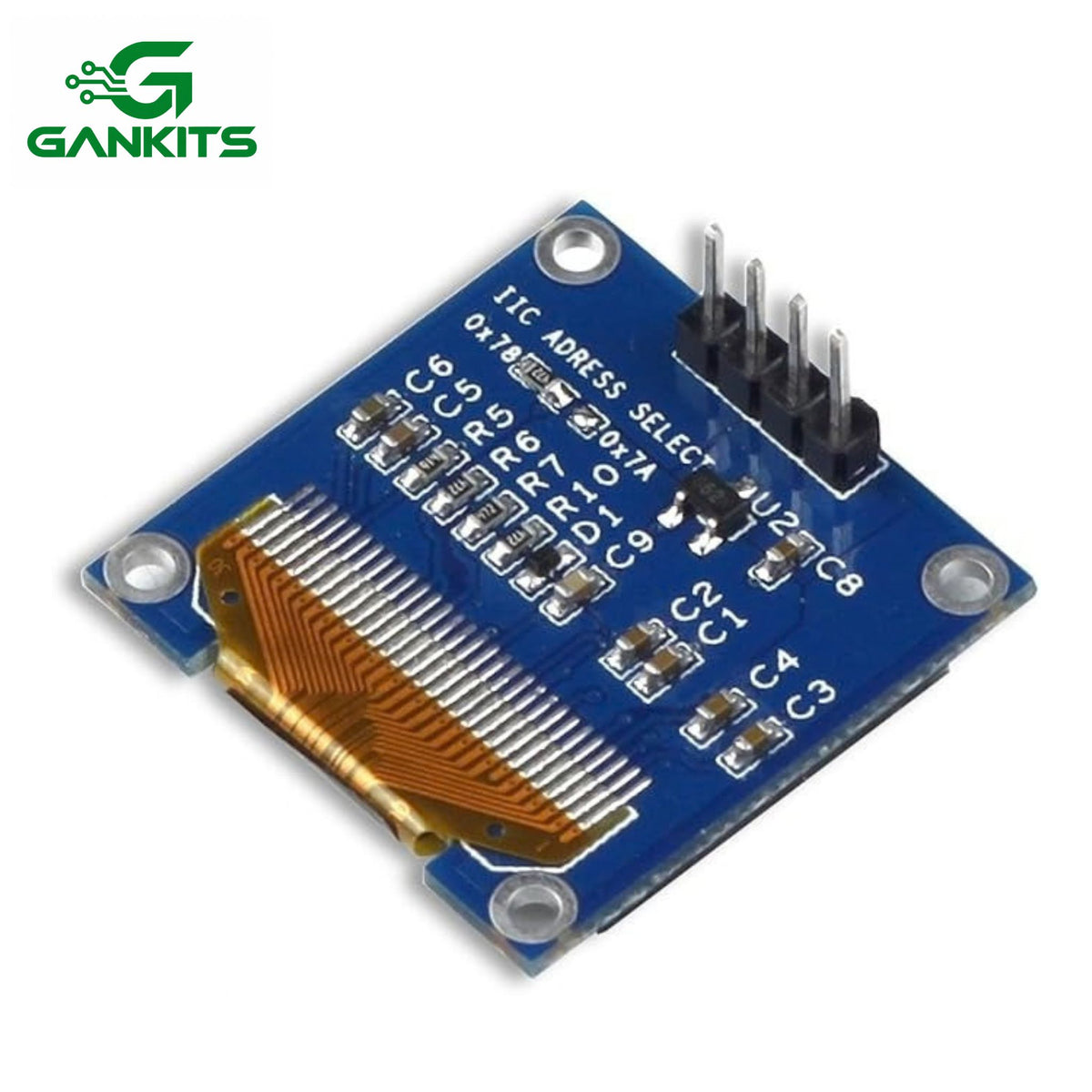 0.96 Inch OLED Module 12864 128x64 Yellow Blue SSD1306 Driver I2C Serial