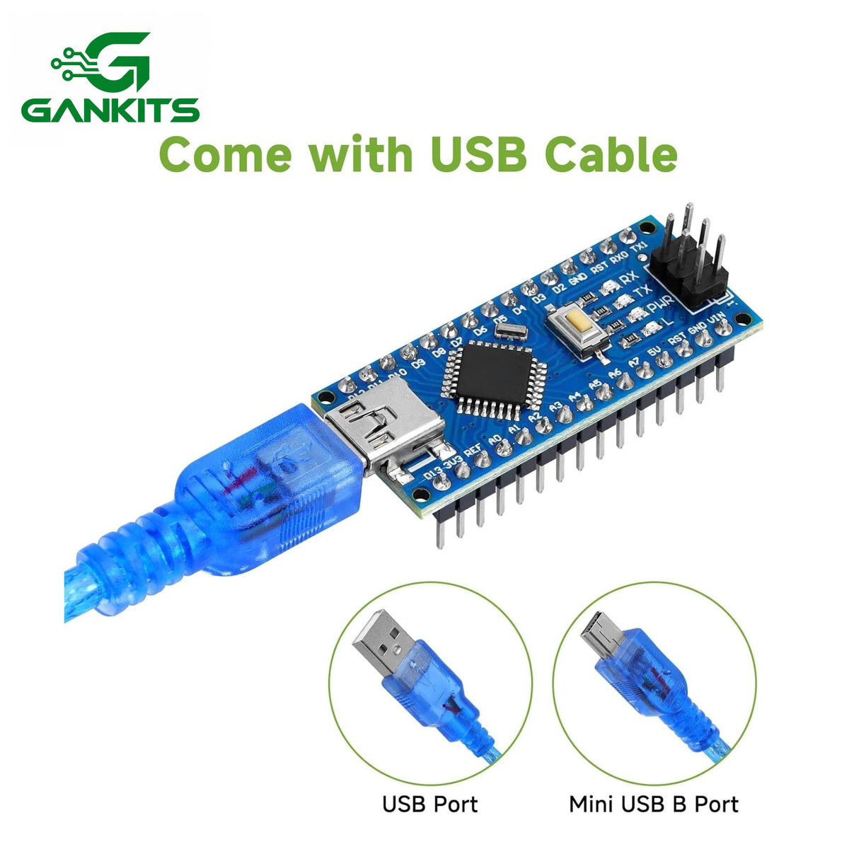 Mini Nano V3.0 ATmega328P Microcontroller Board w/USB Cable For Ar duino
