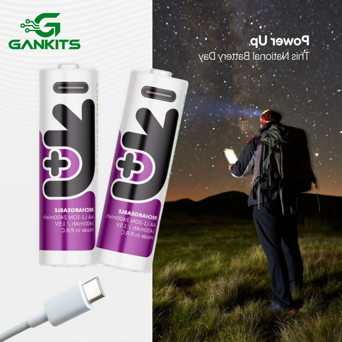 USB-C AA 1.5V Rechargeable Battery