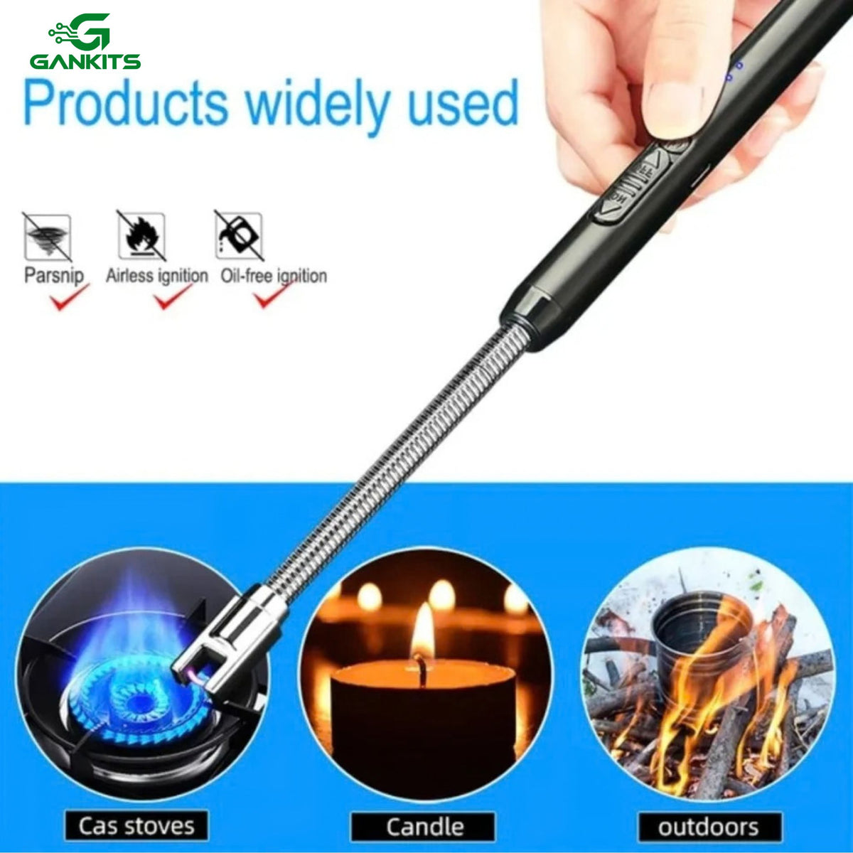 Electric Arc USB Rechargeable Flameless Arc Lighter Flexible and Windproof